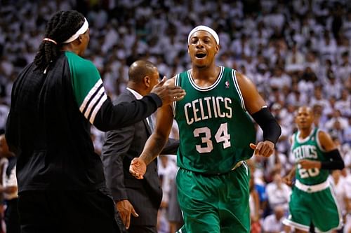 Paul Pierce #34 of the Boston Celtics