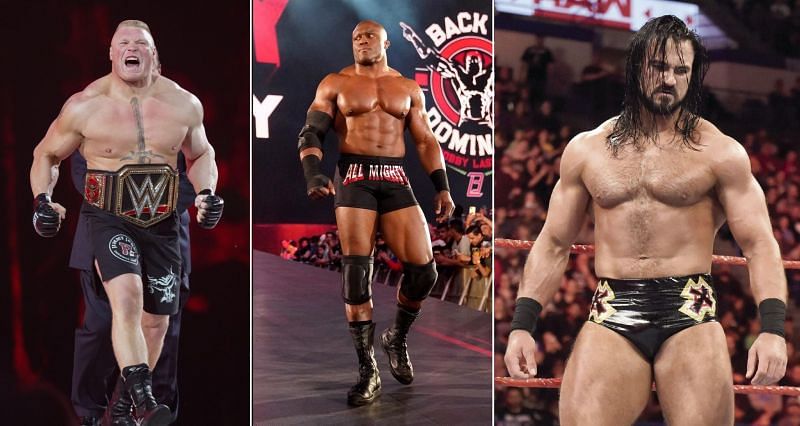 Brock Lesnar, Bobby Lashley, and Drew McIntyre