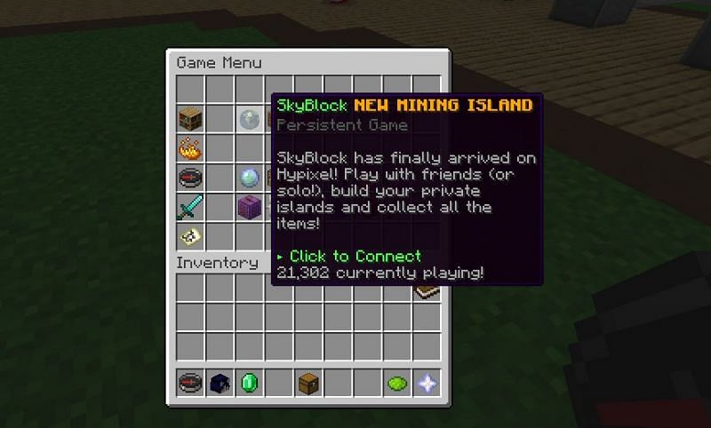 Hypixel Option Menu (Image via Minecraft)