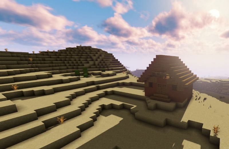 Deserts tend to be versatile, thus providing a classic challenge (Image via Minecraft)