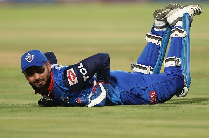 Rishabh Pant in action in the IPL Qualifier - Chennai v Delhi