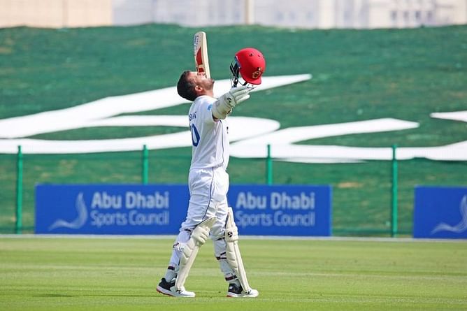 Hashmatullah Shahidi becomes the first Afghan cricketer to score 200 runs in Test cricket