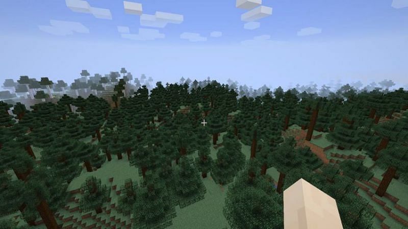 Minecraft taiga forest (Image via gamepur)