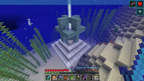 What does the Heart of the Sea do in Minecraft?