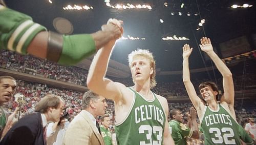 Larry Bird won three MVP awards and three NBA titles with the Boston Celtics.