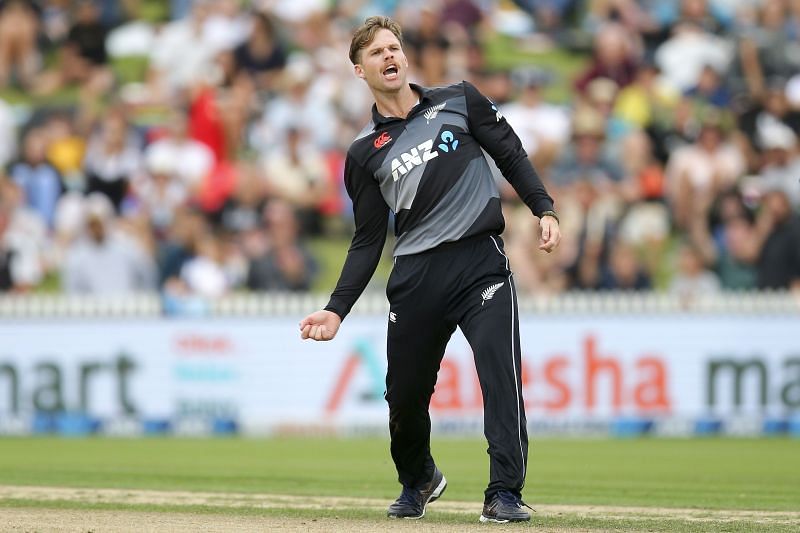 Lockie Ferguson made his T20I debut against Bangladesh at McLean Park