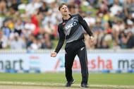 Lockie Ferguson made his T20I debut against Bangladesh at McLean Park