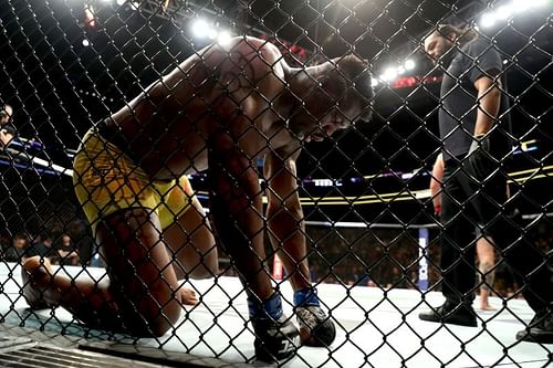 Francis Ngannou catches his breath at UFC 220