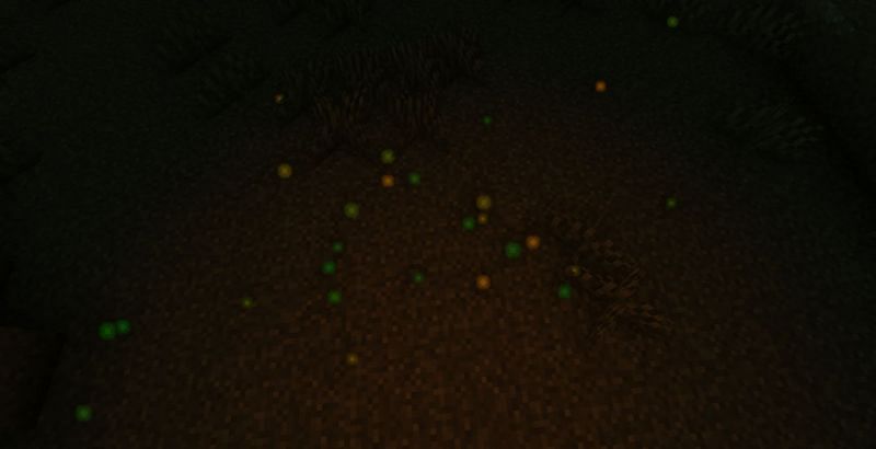 Shown: Small colorful balls slowly creeping towards the player (Image via Minecraft)
