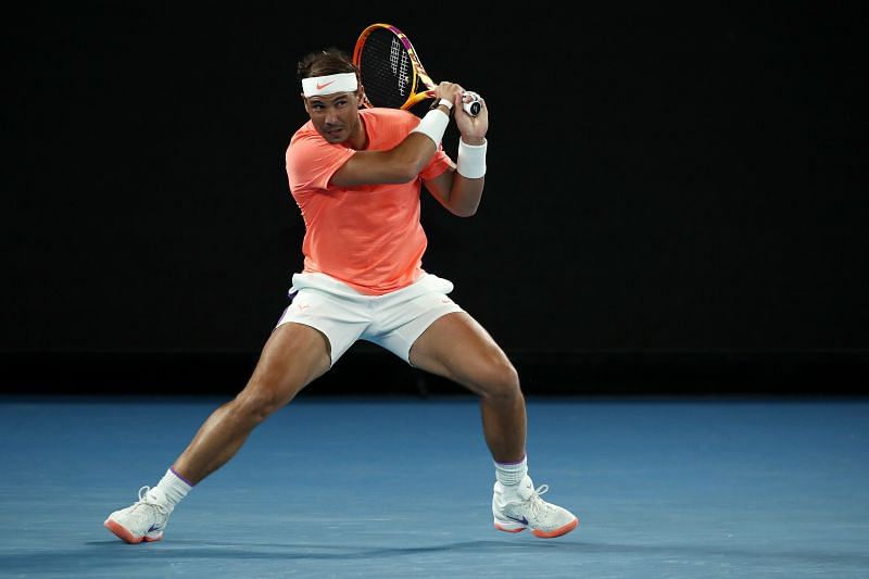 Rafael Nadal at the 2021 Australian Open