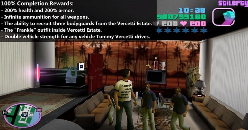 It&#039;s a cute costume, but one most GTA Vice City players might never unlock (Image via Stilefty, YouTube)