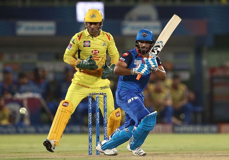 Rishabh Pant batting in the IPL Qualifier - Chennai v Delhi