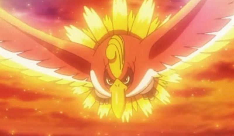 Seeing Ho-Oh fly across the sun would make for a beautiful image (Image via The Pokemon Company)