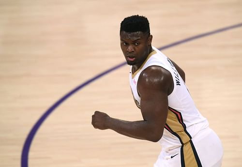 Zion Williamson (#1) of the New Orleans Pelicans.