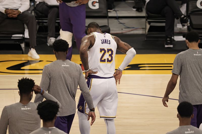 James after hurting his right ankle against the Atlanta Hawks.