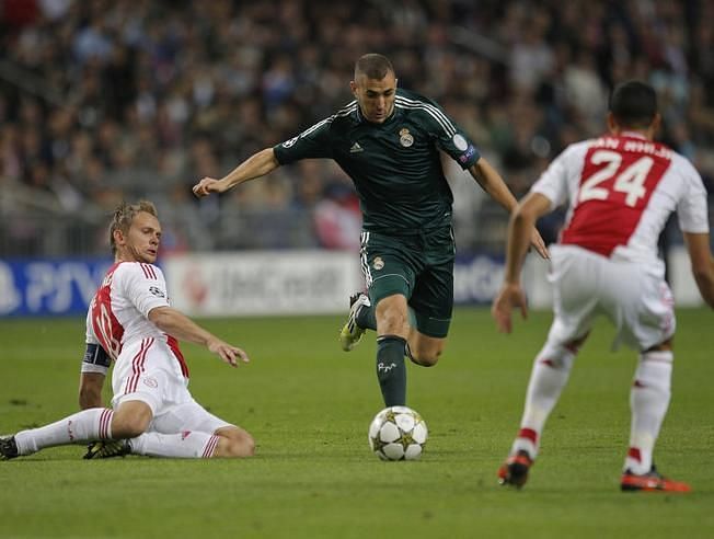 Karim Benzema scored his 20th Champions League goal against Ajax during a 3-0 win in 2011.