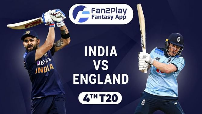 IND vs ENG, 4th T20I – Fan2Play Fantasy Cricket Tips, Prediction and Playing XI