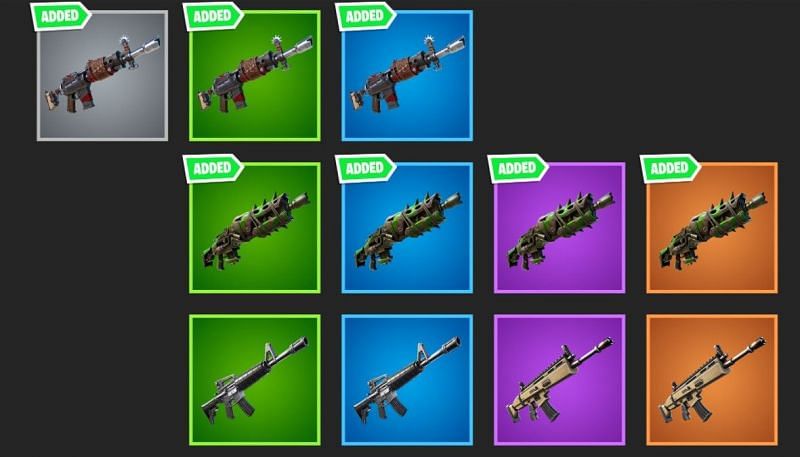 All The Available Guns In Fortnite Fortnite Season 6 Weapons Guide Full List Of All New Weapons And Where To Find Them