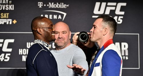 Kamaru Usman (Left) vs Colby Covington (Right) is one of the most heated competitive rivalries among active UFC fighters