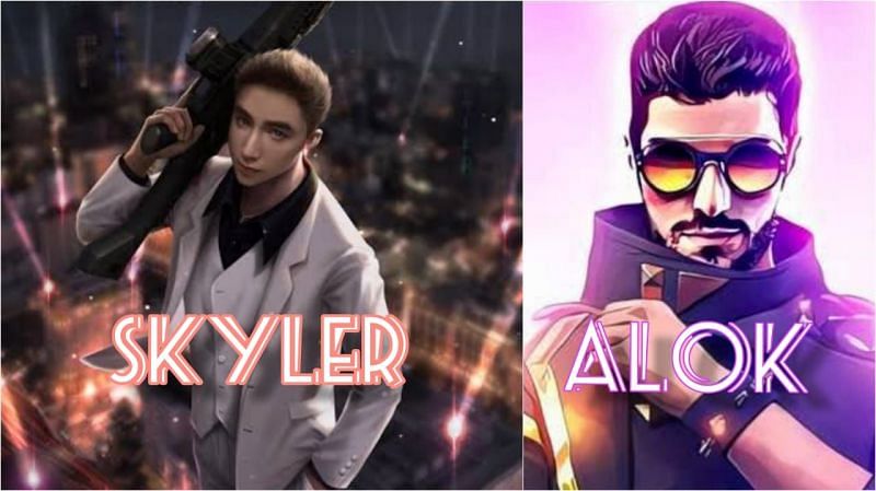 Analyzing if Skyler is as good as DJ Alok in Free Fire (Image via Sportskeeda)