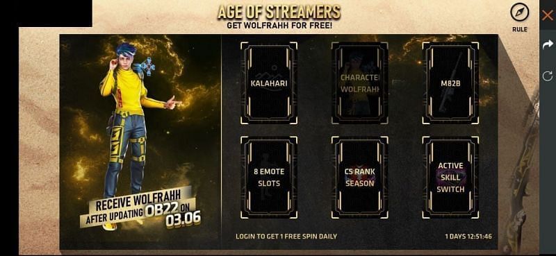 The Age of Streamers event