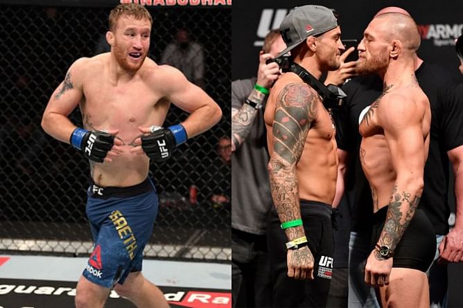 Dana White hints of Justin Gaethje being the back up for Conor McGregor vs. Dustin Poirier 3 fight