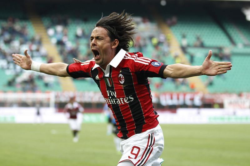 Filippo Inzaghi scored 29 times in the Champions League for AC Milan.