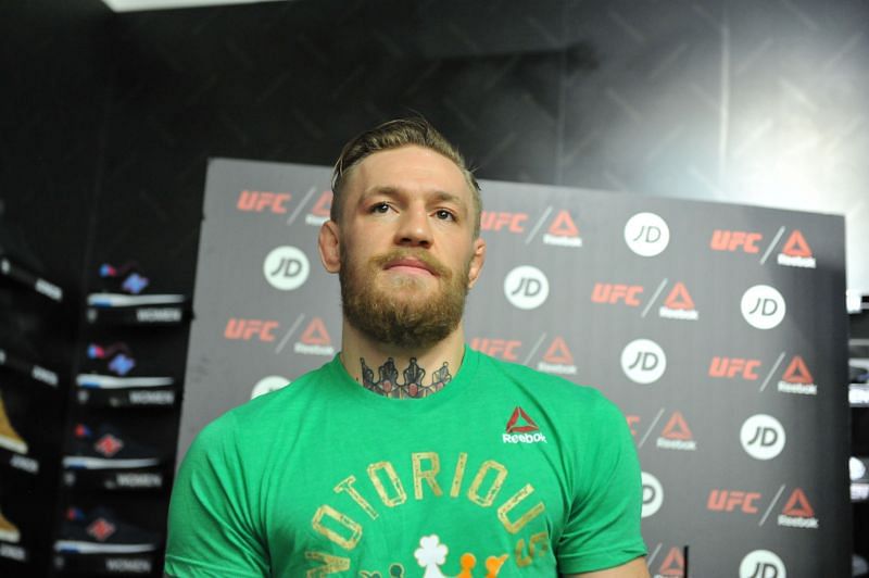 Conor McGregor wearing Reebok UFC gear