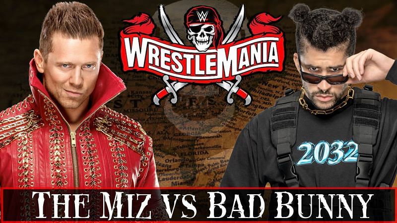 Bad Bunny will make his WWE in-ring debut at WrestleMania 37 by taking on The Miz