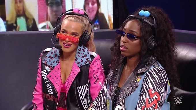 Lana and Naomi were observers at ringside