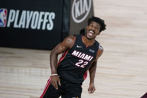 Jimmy Butler celebrating