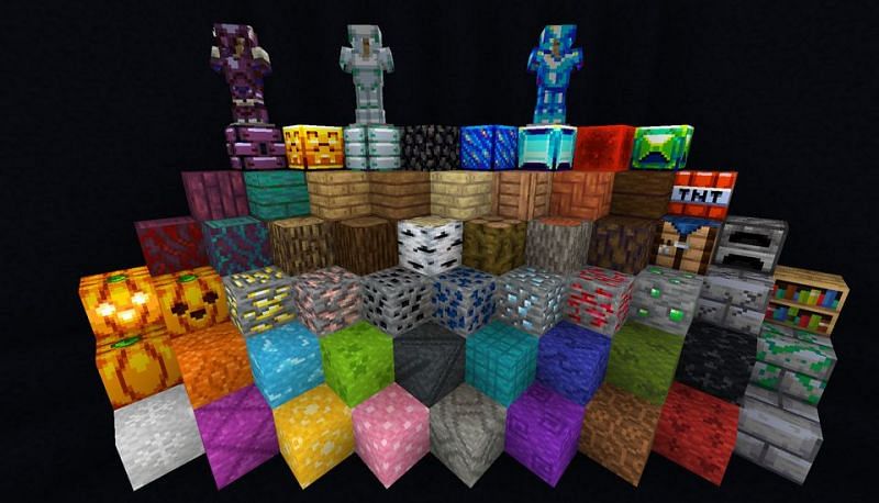 This Minecraft resource pack is designed to help people who are colorblind