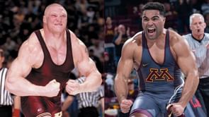 Highly-rated college athlete who trained with Brock Lesnar hints at WWE future