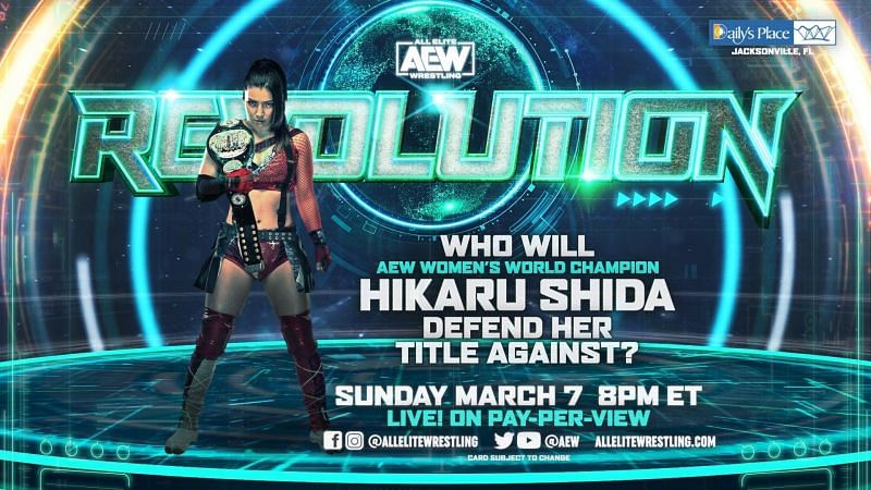 Hikaru Shida will defend her title at AEW's latest pay-per-view