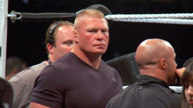 How Brock Lesnar's absence caused WWE to change WrestleMania match winner
