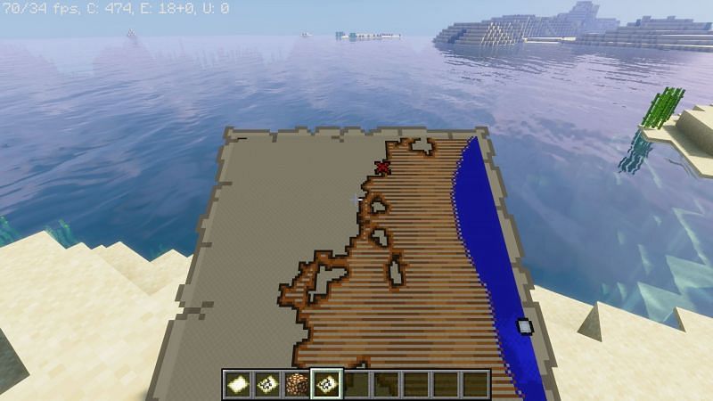 Shown: What an explorer map looks like in Minecraft (Image via Minecraft)
