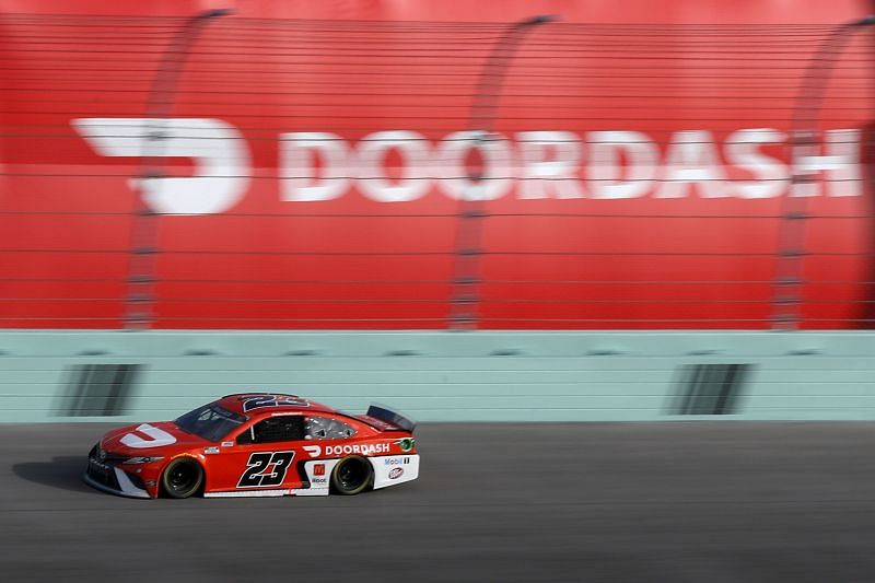 Bubba Wallace in the NASCAR Cup Series Dixie Vodka 400. Photo/Getty Images