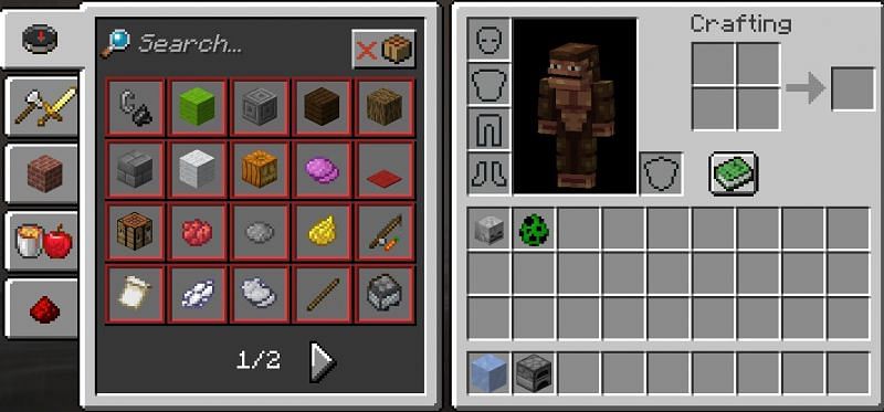 A look at the Recipe Book (Image via Minecraft)