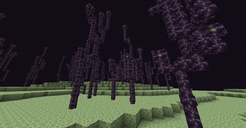 Minecraft chorus fruit (Image via mappingminecraftblogspot)