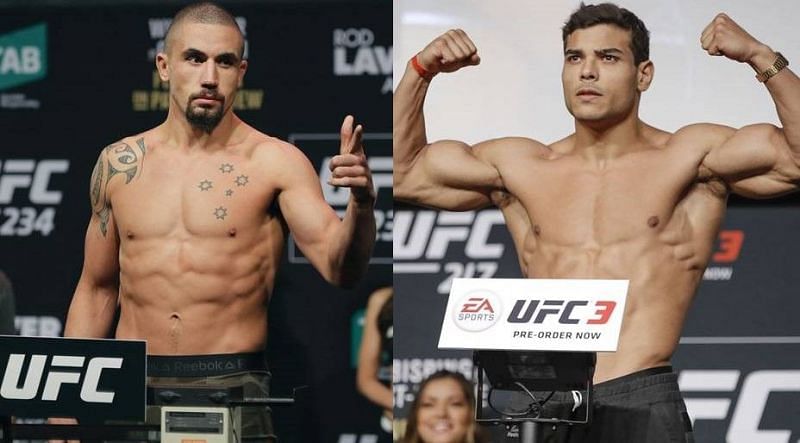 Robert Whittaker (left); Paulo Costa (right)