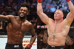 Aljamain Sterling embraces his inner Brock Lesnar as he reacts to Darren Steward getting illegally kneed at UFC Vegas 21