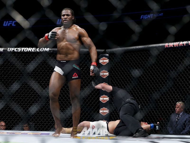 Francis Ngannou walks away triumphant on his UFC debut.