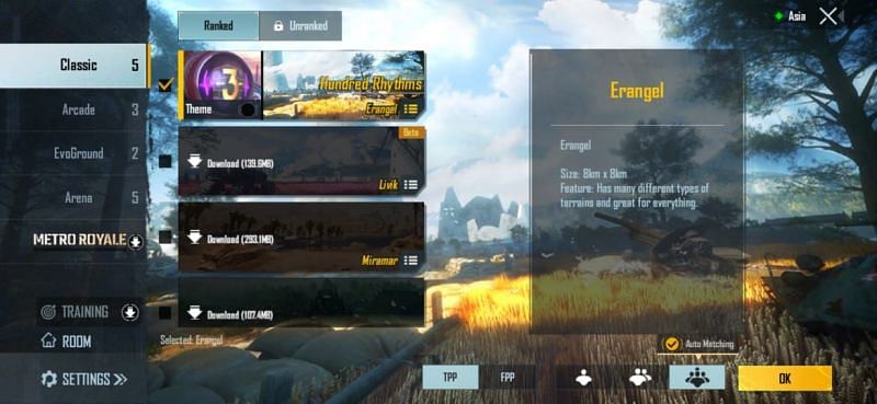 Gameplay modes in PUBG Mobile