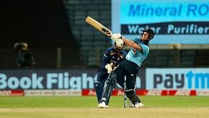 What is the highest number of sixes hit in a single ODI innings?