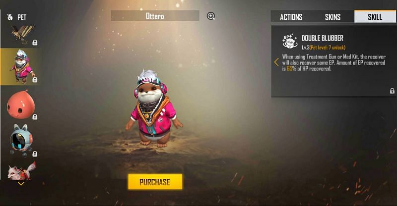 Ottero pet in Free Fire