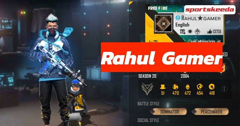 Rahul Gamer&#039;s Free Fire ID