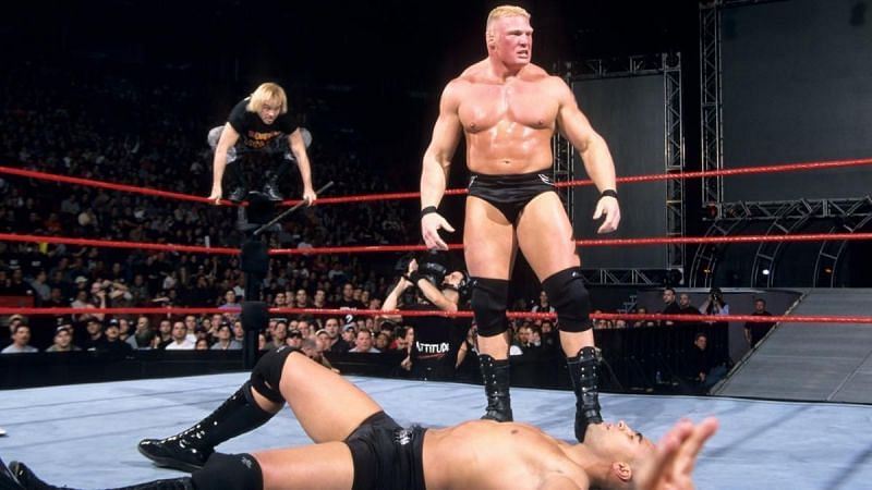Brock Lesnar no-sold Spike Dudley&#039;s top-rope attack