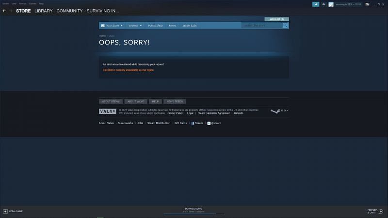 The Counter-Strike: Global Offensive page on Steam