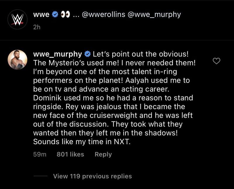 Murphy&#039;s comments on the Mysterio Family