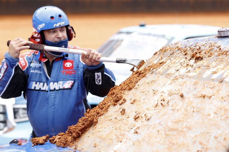 NASCAR is having some problems with their first dirt race in 50 years. Photo: Chris Graythen Getty Images